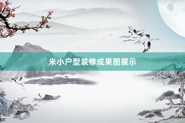 米小户型装修成果图展示